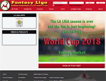 Tablet Screenshot of fantasy-liga.com